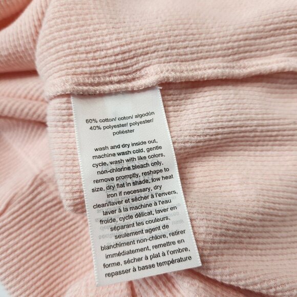 Tommy Hilfiger Size Small Thermal Cowl Neck Top Pink - Picture 6 of 6